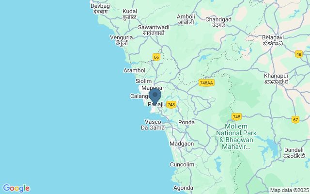 Kaart met locatie Panaji